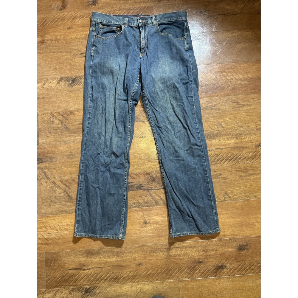 Perry Ellis Premium Denim Men's Straight Leg‎ Dark Wash Jeans Size 36 x 32